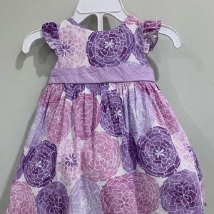 Gymboree 3-6 m Lavender Floral Dress LN